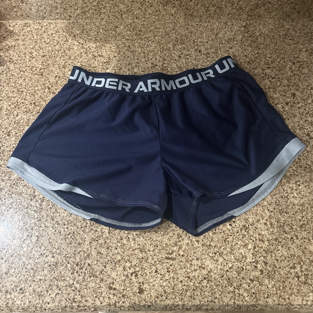 Under Armour Women's Dark Blue Athletic Shorts
